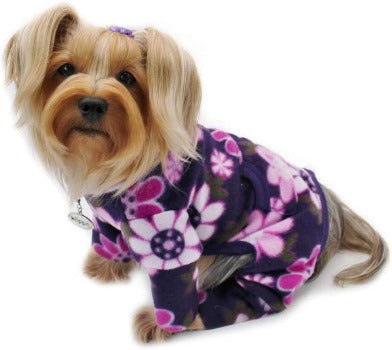 Klippo Midnight Garden Fleece Turtleneck Dog Pajamas Paws
