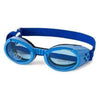Shiny Blue ILS Doggles with Blue Lens & Straps.