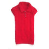 Preppy Angora Blend Dog Polo Sweater - Red.