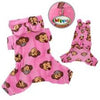 Silly Monkey Fleece Hooded Pajamas - Pink.