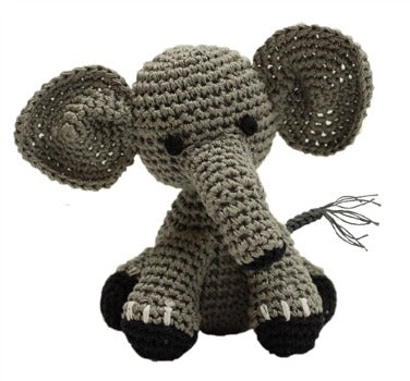 Knit Knacks Bubbles the Baby Elephant.