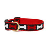 Up Country Red White & Black No Bones About It Dog Collar