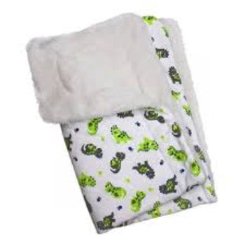 Playful Dinosaur Flannel/Ultra-Plush Blanket.