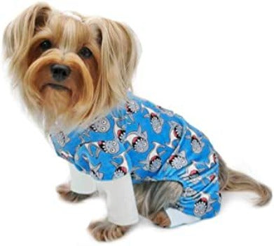 Ultra Soft Minky Silly Sharks Pajamas.