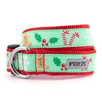 Worthy Dog Gingerbread Collar & Leash.