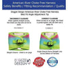 American River Ombre Choke-Free Dog Harness - Cobalt Sport.