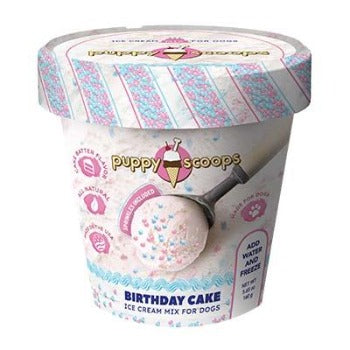 Puppy Scoops Birthday Cake Dog Ice Cream Mix with Sprinkles - Paws & Purrs Barkery & Boutique