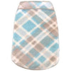 Blue & Grey Plaid Fleece Dog Pullover.