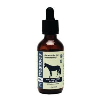 Full Spectrum Hemp Oil Equine Dropper Bottle MCT Formula 1500 mg