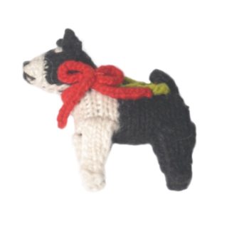 Knit Dog & Cat Christmas Tree Ornaments.