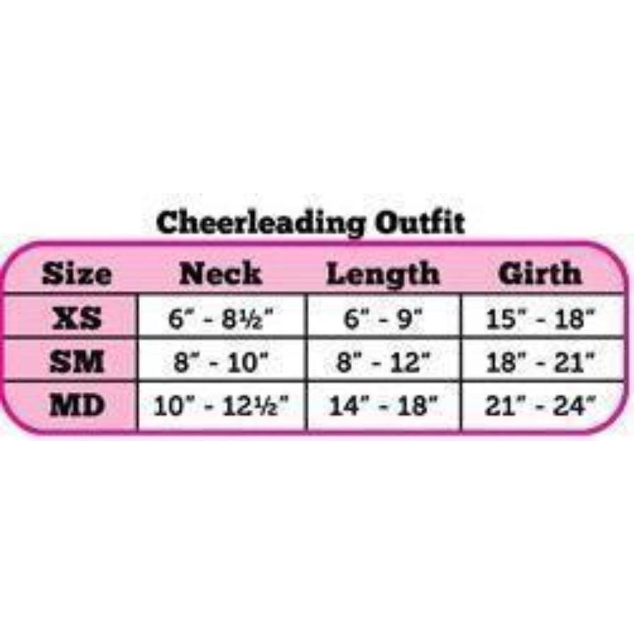 Carolina Panthers Cheerleader Dress Size Chart