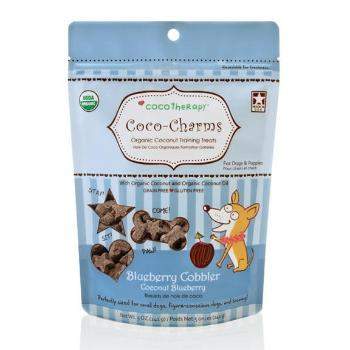 CocoTherapy Coco-Charms Blueberry Cobbler Dog Training Treats.