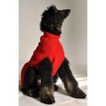 Cable Knit Sweater - Red.