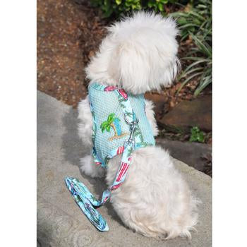 Cool Mesh Dog Harness - Surfboards & Palms.