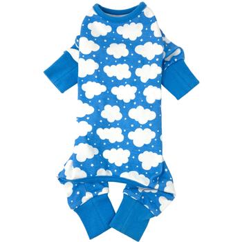 CuddlePup Dog Pajamas - Fluffy Clouds - Blue.