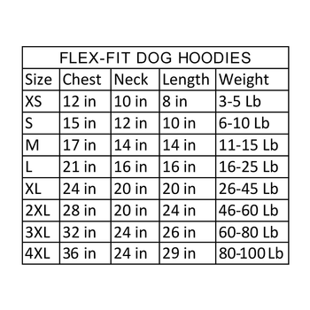Flex-Fit Dog Hoodie - Gray.