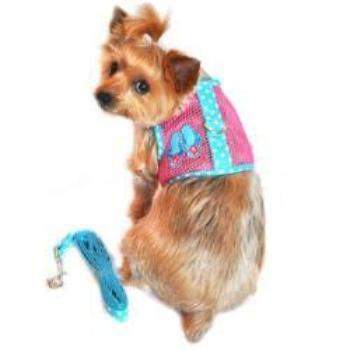 Cool Mesh Dog Harness - Pink & Blue Flip Flop.
