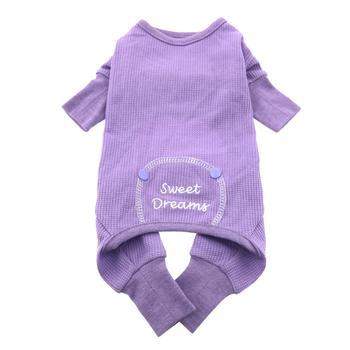 Sweet Dreams Thermal Dog Pajamas - Lilac.