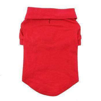 Solid Dog Polo Shirt - Flame Scarlet Red.