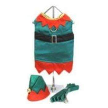 Elf Boy Harness Costume w/Hat & Leash.