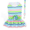 Multi-Colored Wave Harness Dress.