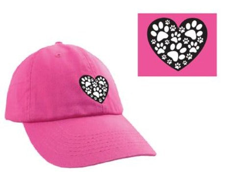 Heart with Paws Ball Cap