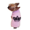 Mimi Crown Pink Angora Blend Dog Sweater.