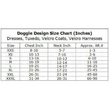 Doggie_Design_Emily_Yellow_Floral_and_Lace_Dog_Harness_Dress_with_Matching_Leash_Size_Chart