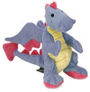 GoDog Periwinkle Dragon Dog Toy with Chew Guard Technology