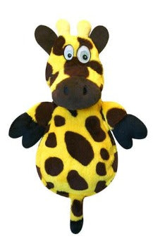 Hear Doggy Silent Squeak Giraffe Dog Toy with Chew Guard Technology