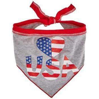I See Spot Heart USA Dog Bandanna.