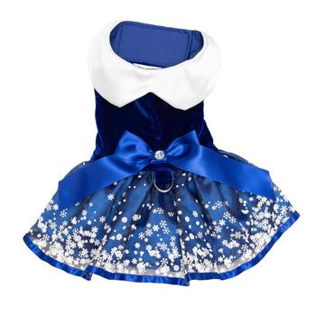 Snowflakes Dress with Matching Leash.