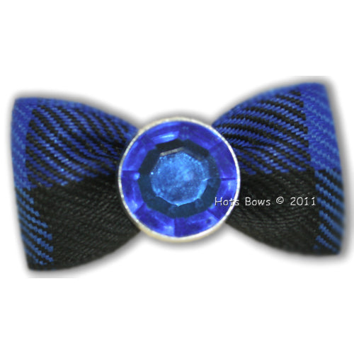 Crystal Blue Hair Bow