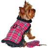 Hot Pink Plaid Classic Dog Harness Coat.