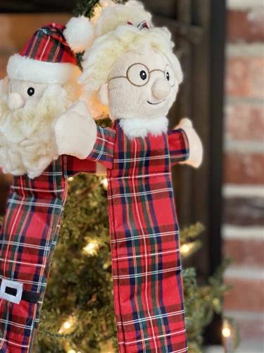 Long & Lovelie HuggleFleece® Mrs. Claus with Tartan