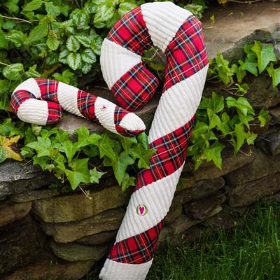 Totally Tartan Corduroy Candy Cane