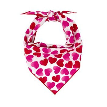 Pink & Red Hearts Bandana