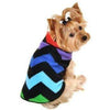 Rainbow Chevron Fleece Pullover Dog Top.