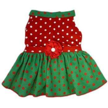 Polka Dot Corduroy Dress.