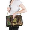 JL Duffle Dog Carrier - Camouflage w/Brown Trim.