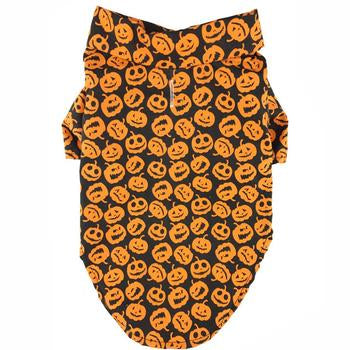 Halloween Jack-o-Lanterns Holiday Dog Camp Shirt.
