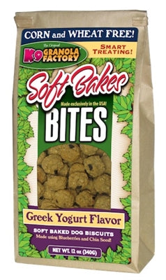 K9 Granola Factory Greek Yogurt w/ Blueberries & Chia Seed Granola Soft Bakes BITES (12oz).