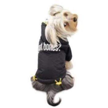 "Got Bones?" Thick Coat with Detachable Hood