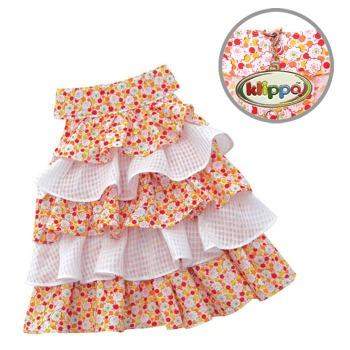 Spring Flower Layered Ruffle Dress.