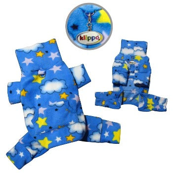 Stars & Clouds Fleece Turtleneck Pajamas.