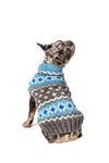 Chilly Dog Light Blue Fairisle Dog Sweater-Paws & Purrs Barkery & Boutique