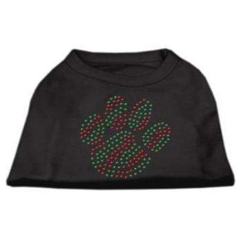 Holiday Paw Rhinestone Dog Shirt.