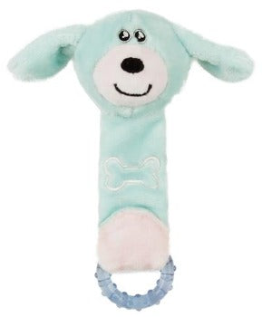 Pet Life Moo-Born' Plush Squeaky and Crinkle Newborn Rubber Teething Cat and Dog Toy-Paws & Purrs Barkery & Boutique