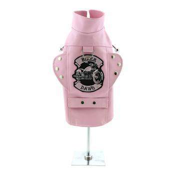 Biker Dawg Motorcycle Jacket - Pink.