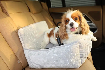 Nandog Gray Bling Pet Car Seat